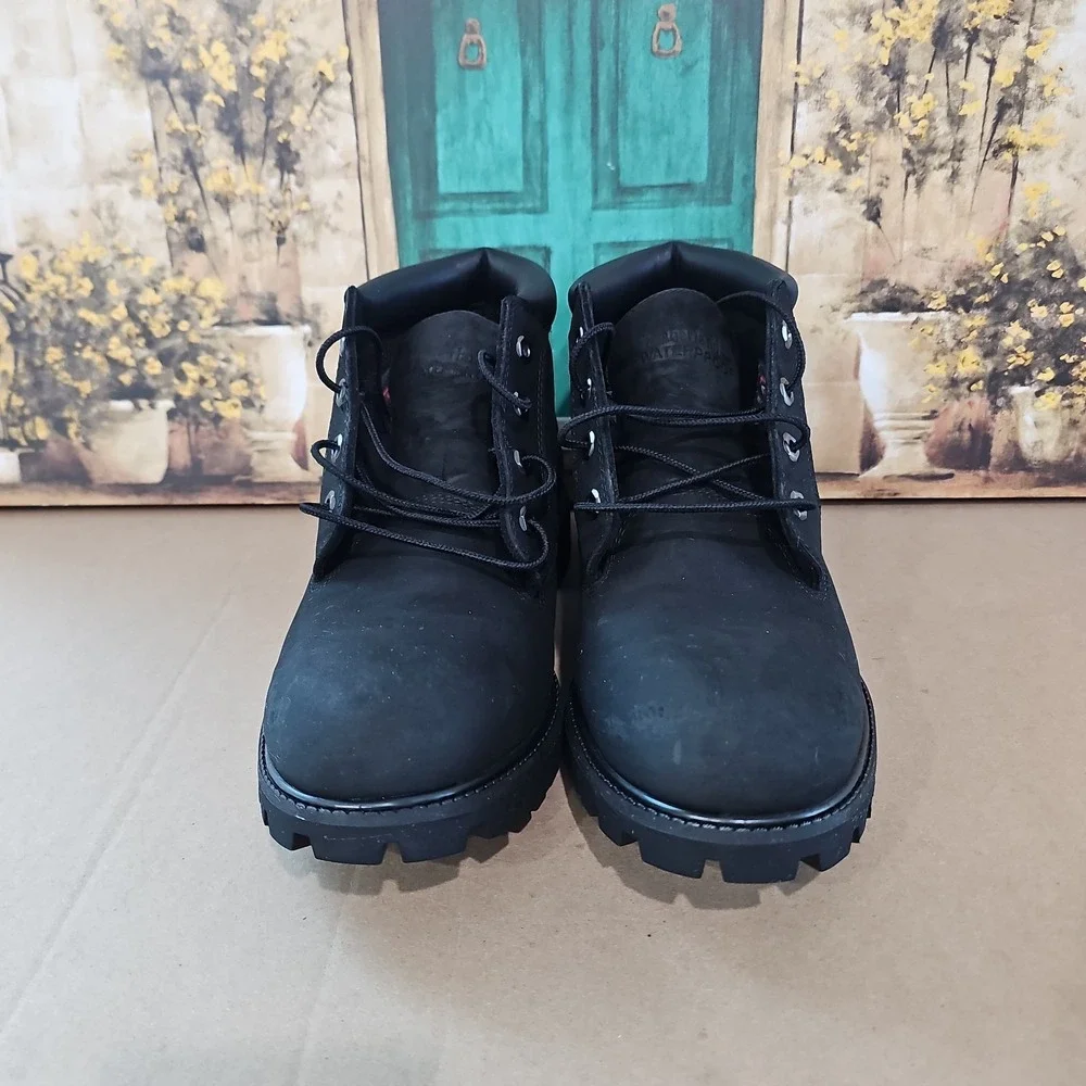 black timberland boots size U.S 8.5